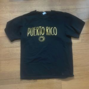 Black PUERTO RICO t shirt